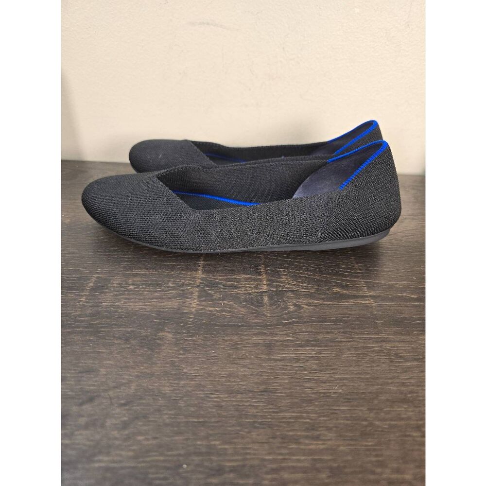 Rothy's The Flat Black Scooter Ballet Flats Shoes Women's Size 6.5
